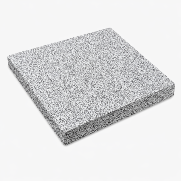 Granit Terrassenplatten 40×40×3 cm – feinkörnig, sandgestrahlt | Frost- & rutschfest