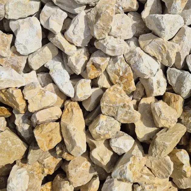 Jurakalkschroppen Gelbgrau 56–120 mm – Massive Gabionensteine aus Kalkstein