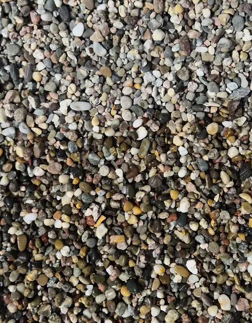 Rheinkies 2–8 mm – Bunt | Feiner Naturkies & vielseitig als Pflastersplitt einsetzbar