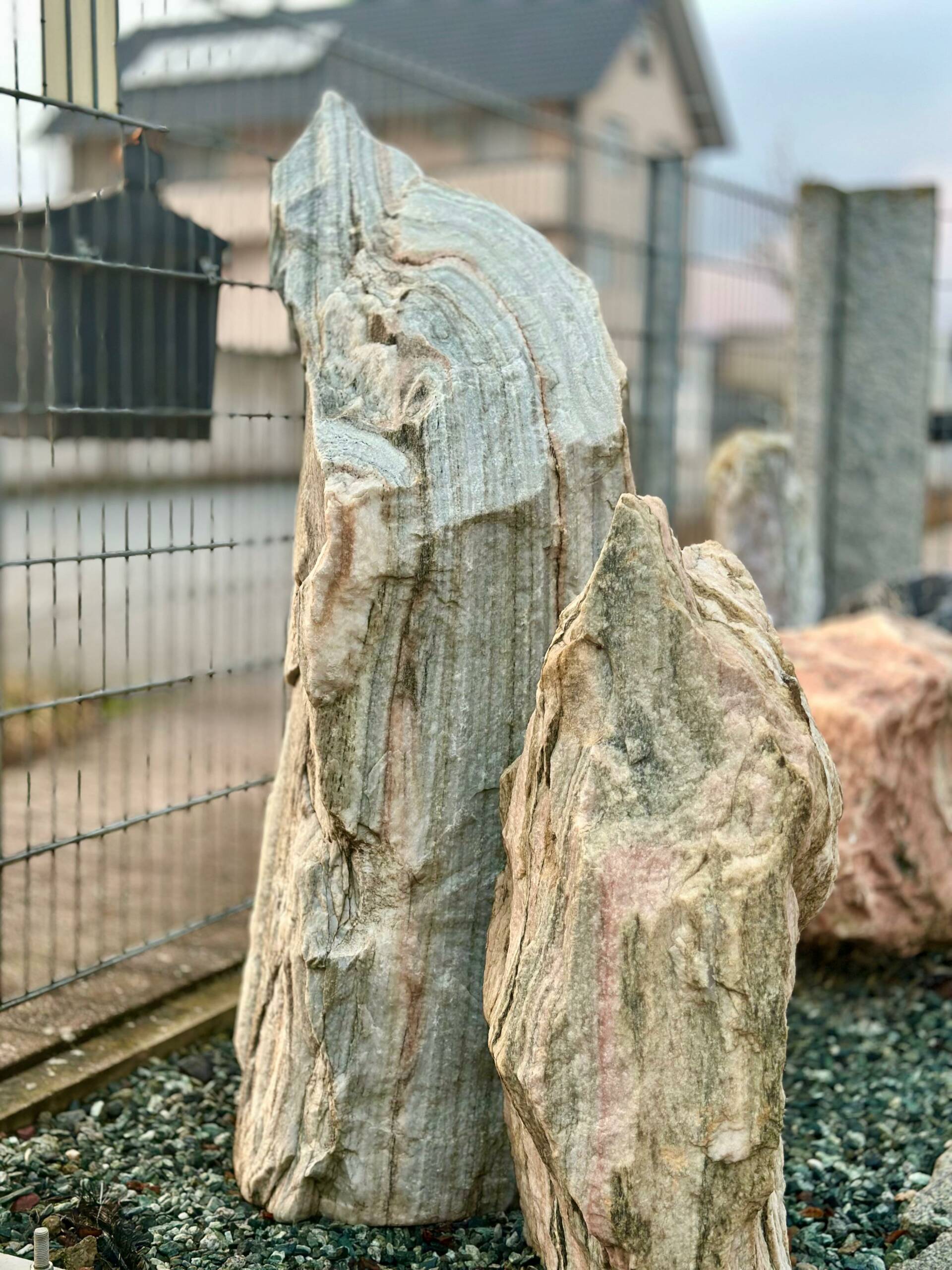 Naturstein Findlinge – Granit, Marmor, Travertin & Sandstein, Ziersteine – Bild 6
